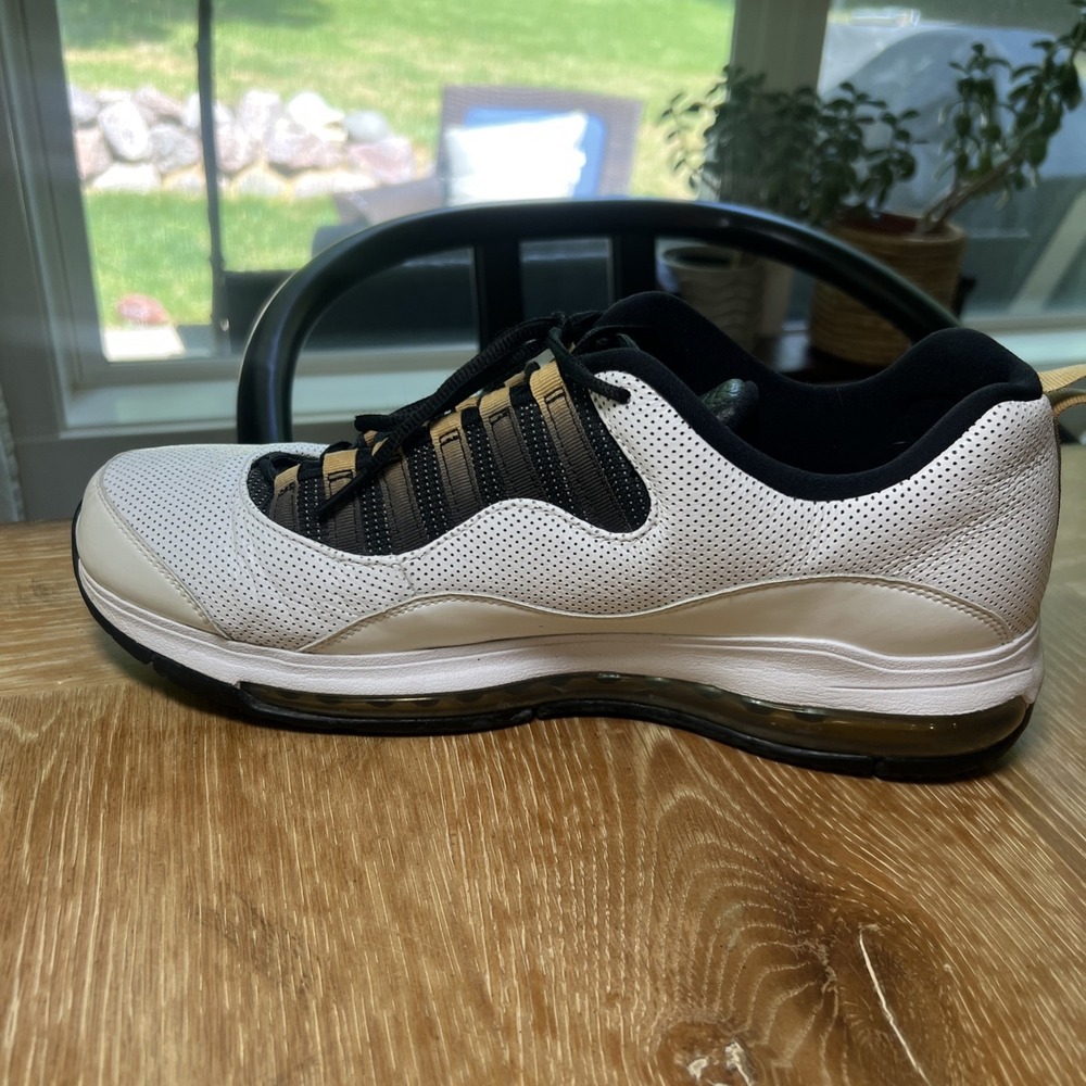 Jordan CMFT Air Max 10 White Gold Black 442090-117 Men's Size 12 No Box - Picture 5 of 12